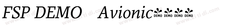 FSP DEMO   Avionic字体转换